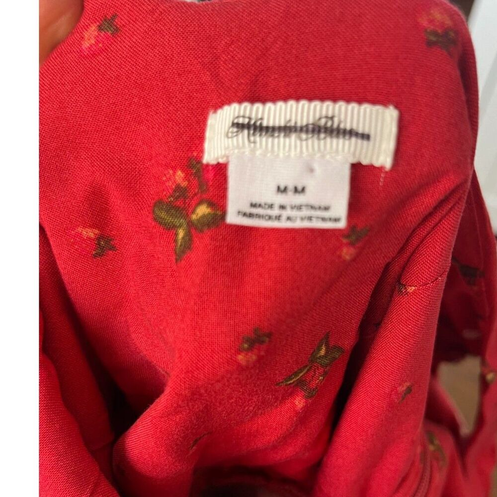 Kimchi Blue Drop Waist Scarlet Frilled Strawberry Romper Playsuit Size M Nwot! - Picture 7 of 7